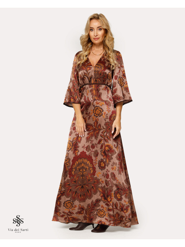 Sukienka jedwabna CAROLINE