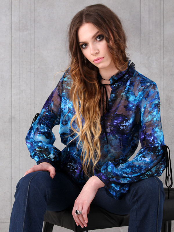 Bluzka jedwabna CALYPSO